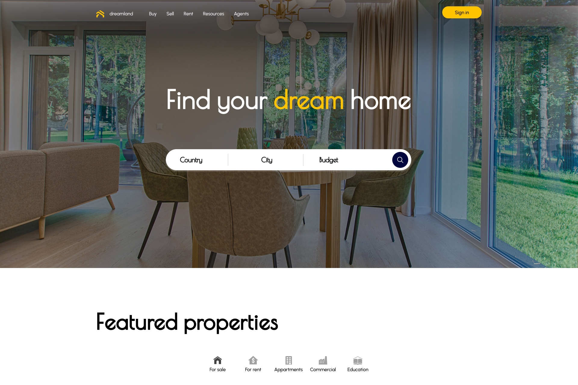 Dreamland, an innovaative soltuion for dream homes